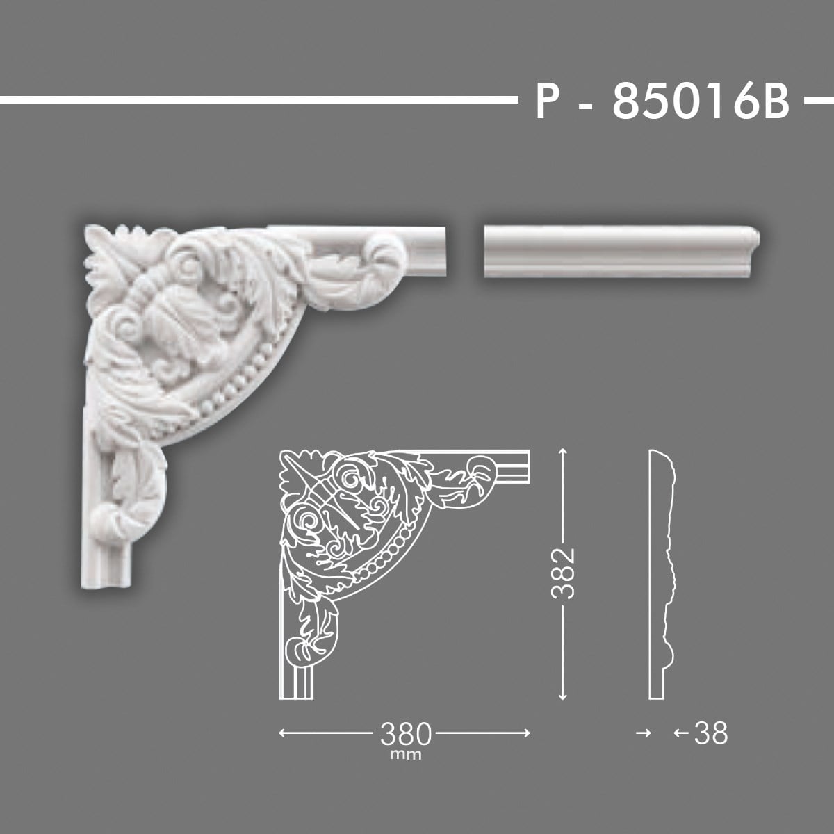 DESENLİ ÇITA KÖŞESİ P-85016B