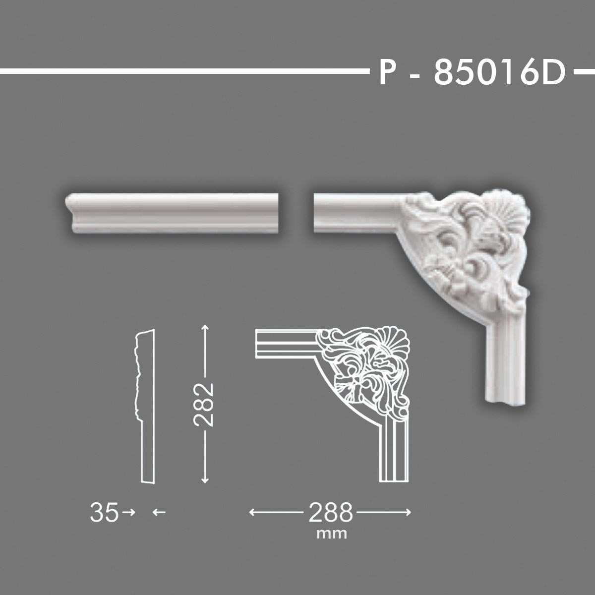 DESENLİ ÇITA KÖŞESİ P-85016D