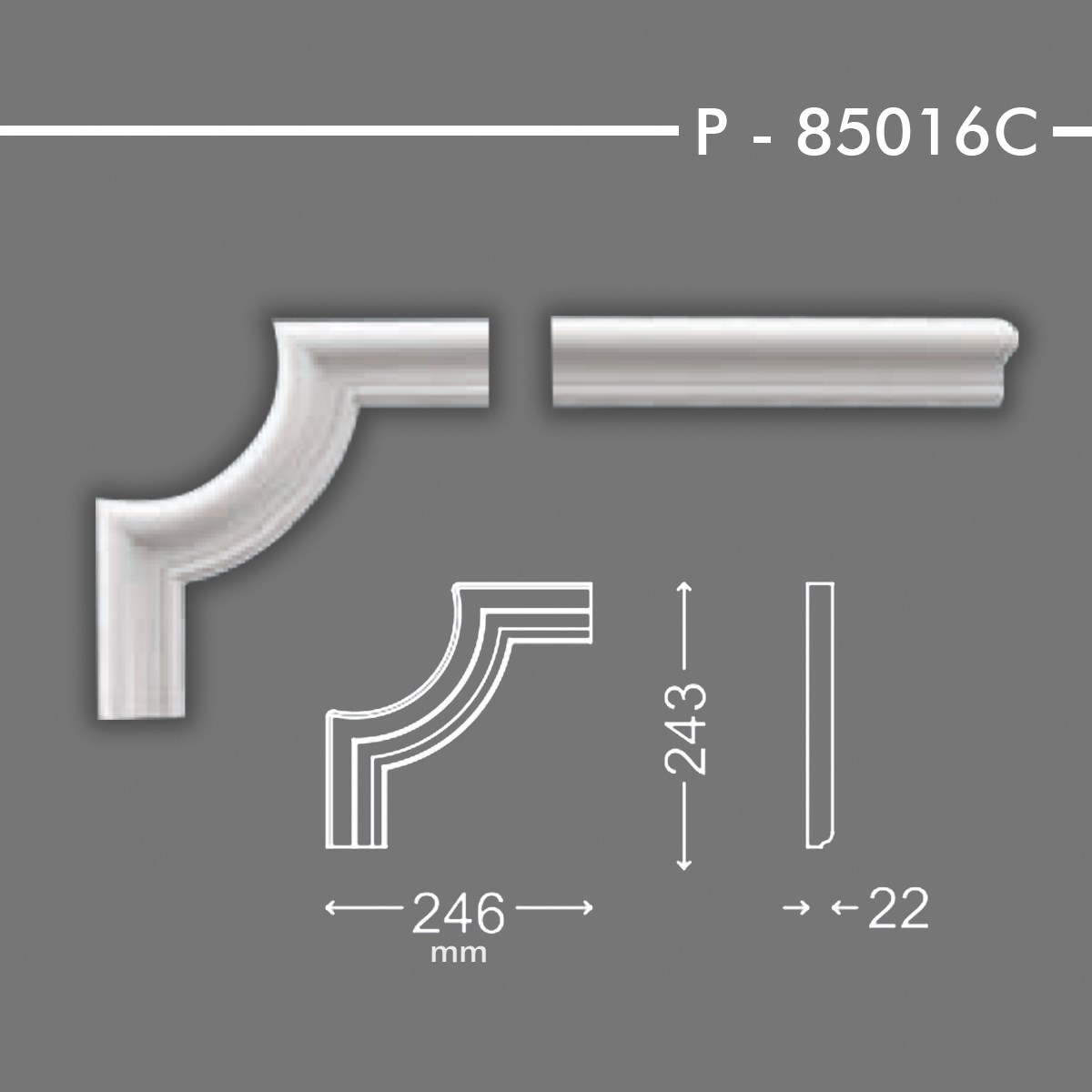 DÜZ ÇITA KÖŞESİ P-85016C