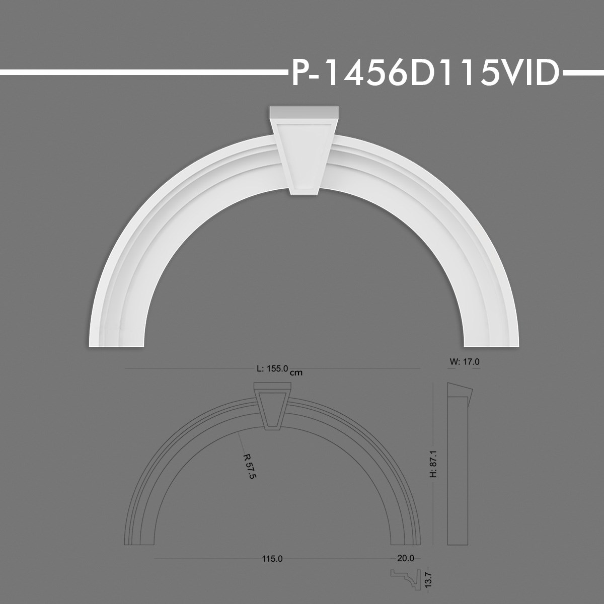 P-1456D115VID Yuvarlak Kavis Kemer