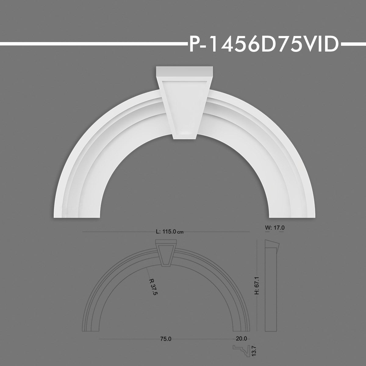 P-1456D75VID Yuvarlak Kavis Kemer