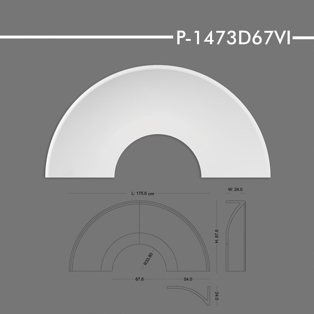 P-1473D67VI Yuvarlak Kavis Kemer