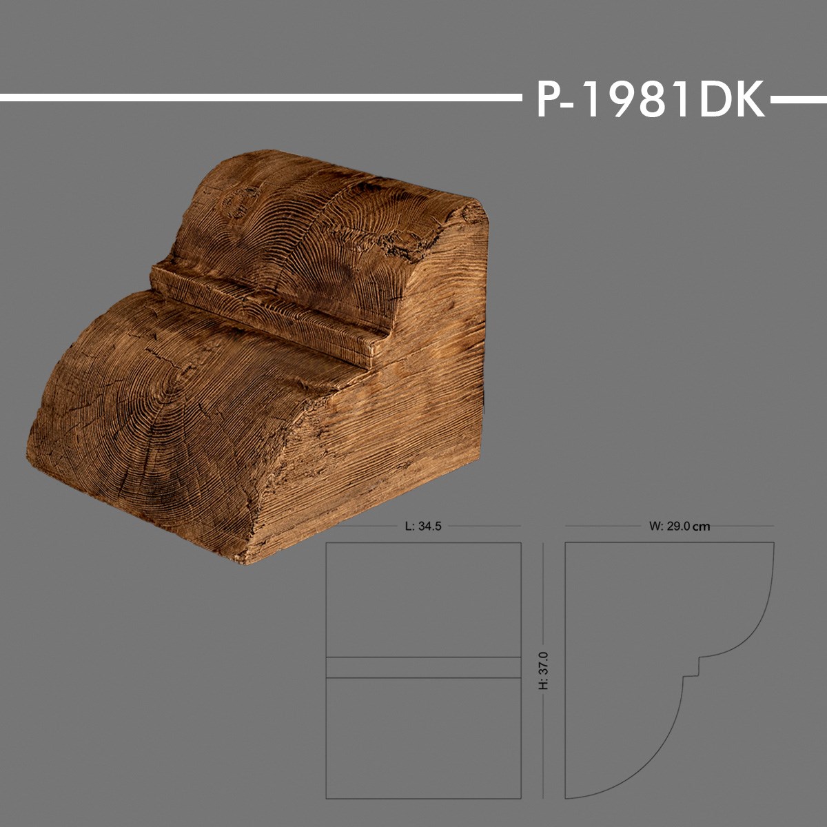 P-1981DK Ahşap Kiriş Payanda