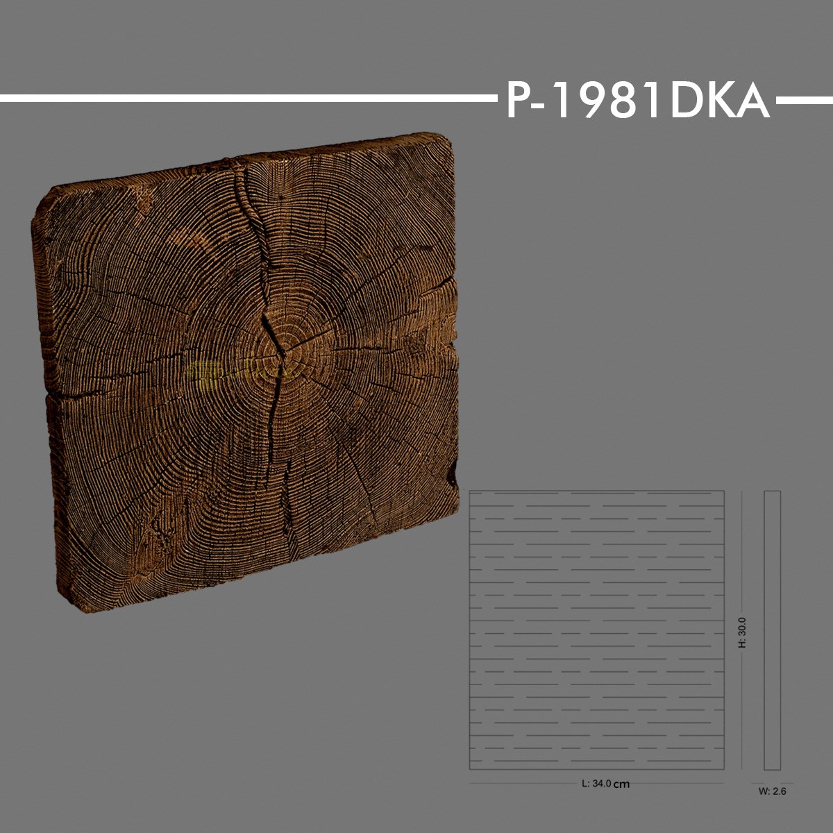 P-1981DKA Ahşap Kiriş Kapağı