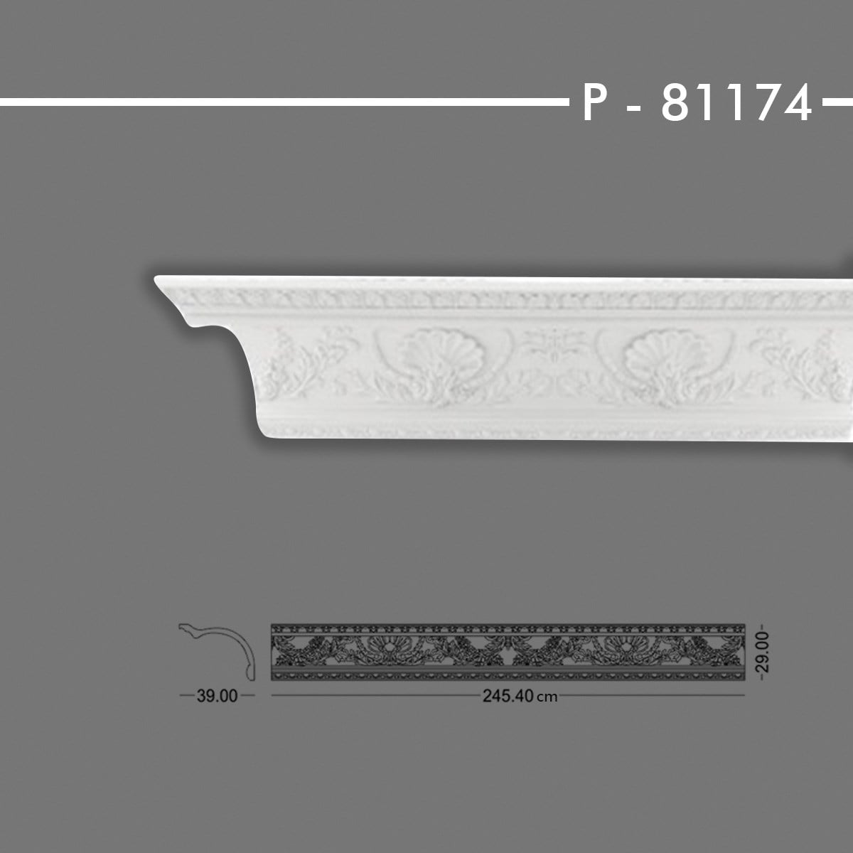 P-81174 Desenli Kartonpiyer