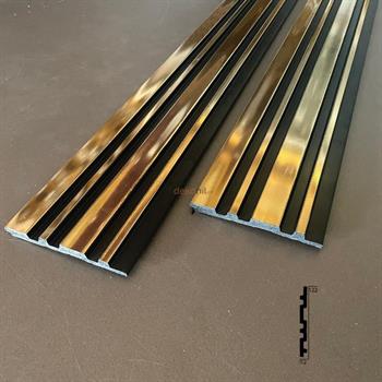 DE120-SA GOLD SİYAH TAVAN VE DUVAR LAMBRİ 12CM