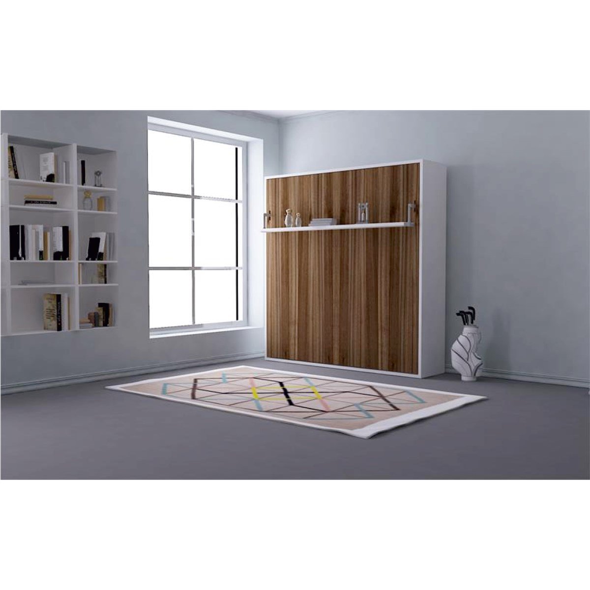 140*190 Dik Açılır Somyalı Mekanizma Raflı