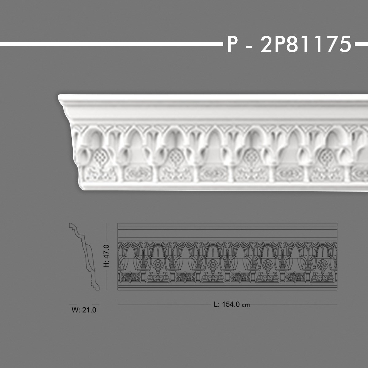 2P81175 Desenli Kartonpiyer