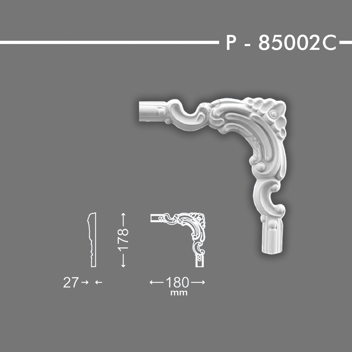 DESENLİ ÇITA KÖŞESİ P-85002C