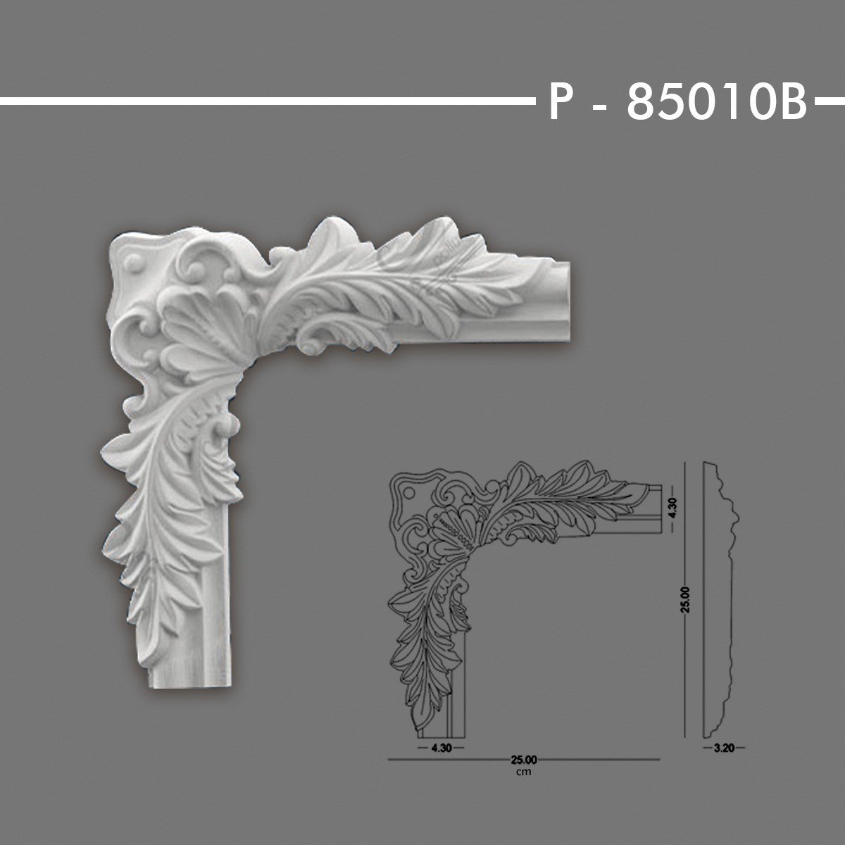 DESENLİ ÇITA KÖŞESİ P-85010B