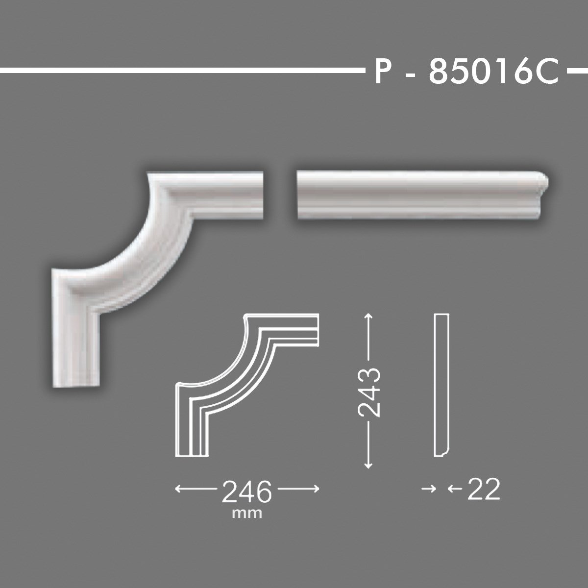 DÜZ ÇITA KÖŞESİ P-85016C