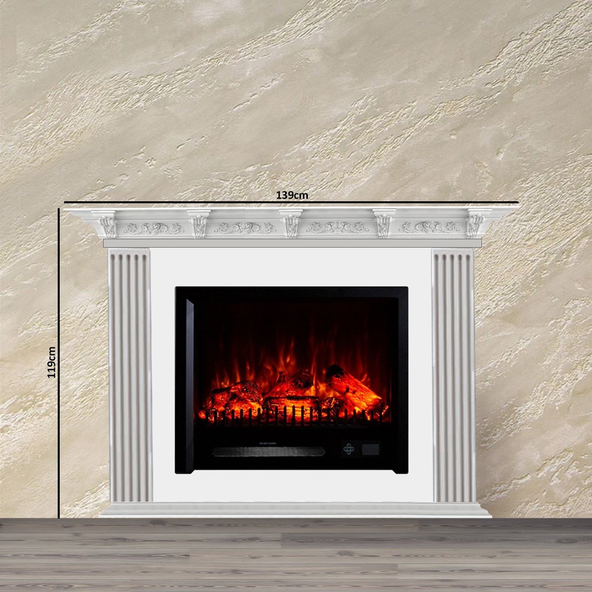 Flower Şömine Dekoru