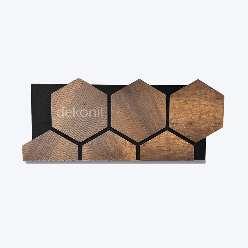 Hexagon Akustik Altıgen Barok Kapama Duvar Paneli