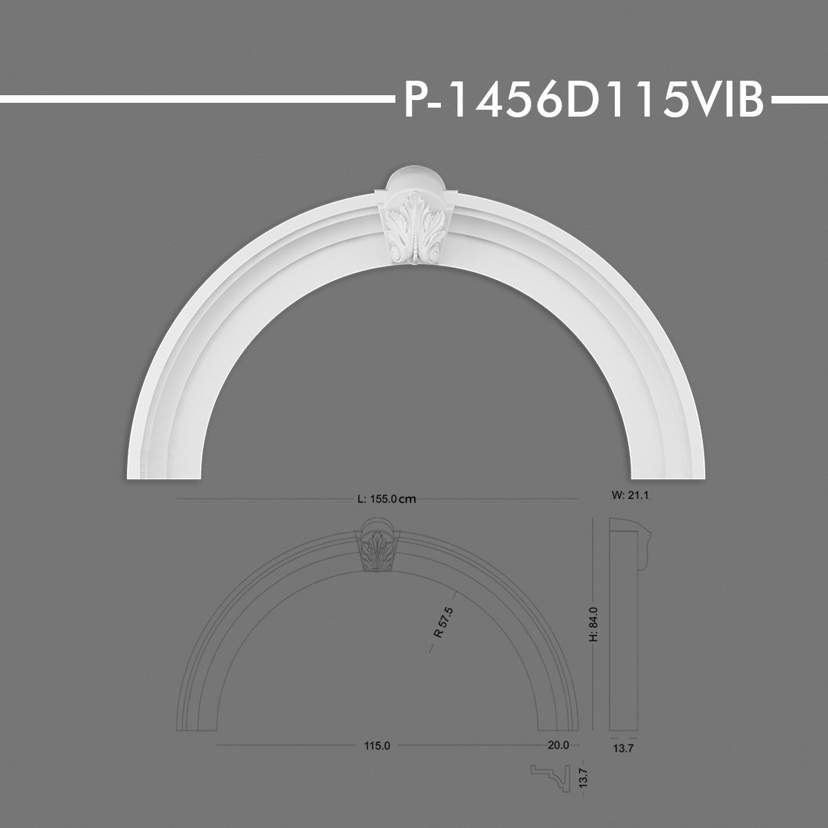 P-1456D115VIB Yuvarlak Kavis Kemer