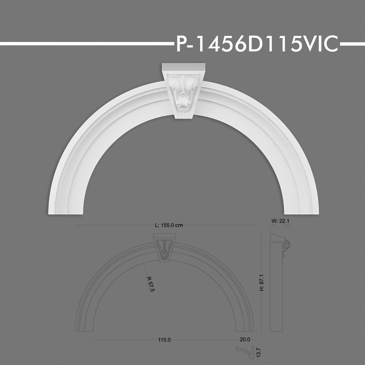 P-1456D115VIC Yuvarlak Kavis Kemer