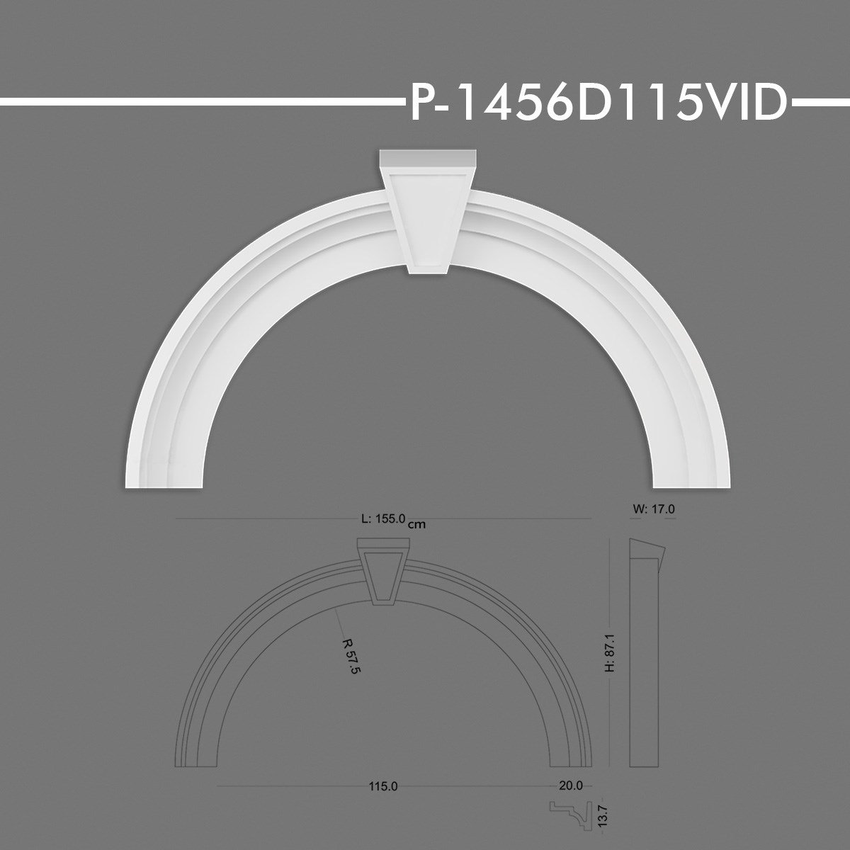 P-1456D115VID Yuvarlak Kavis Kemer