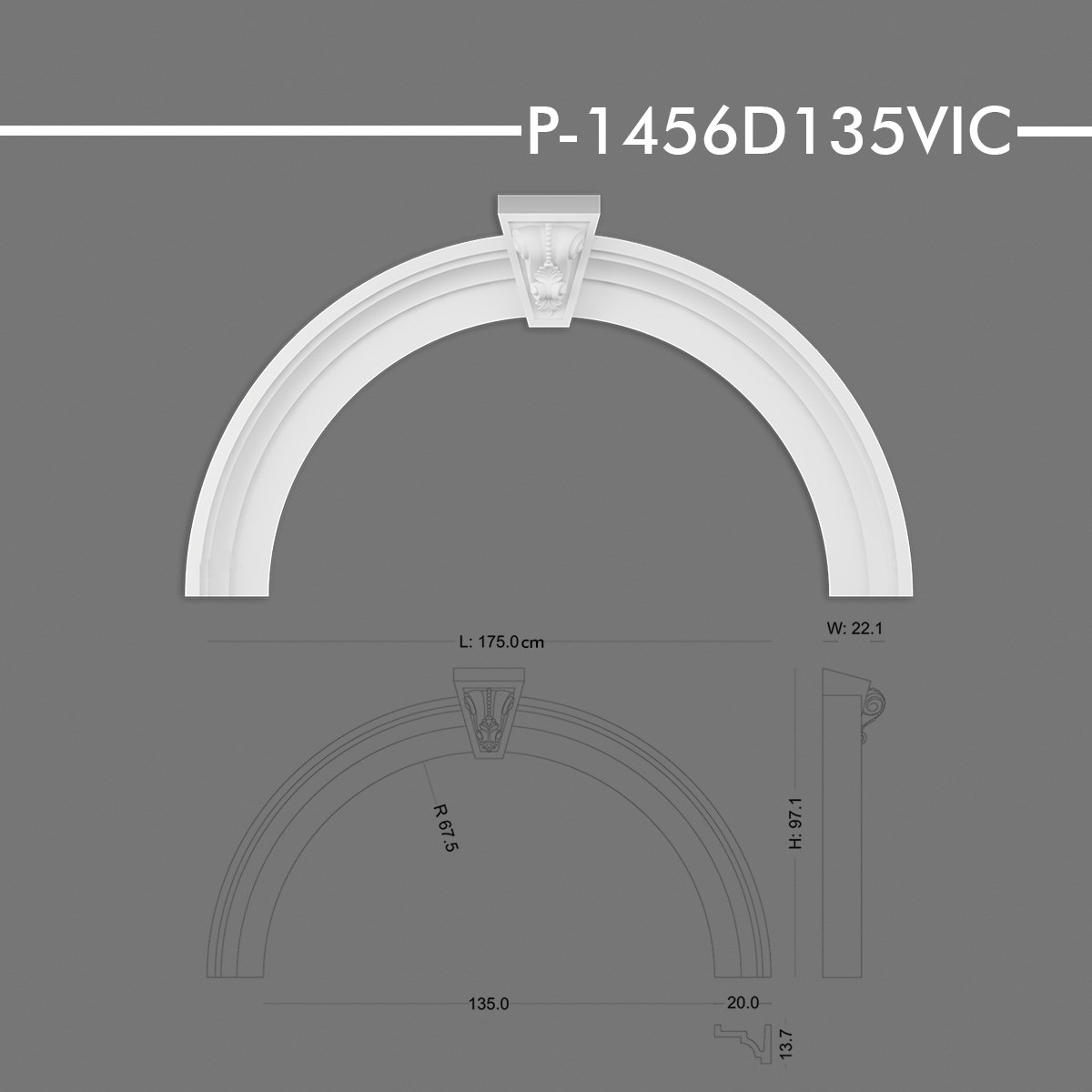 P-1456D135VIC Yuvarlak Kavis Kemer