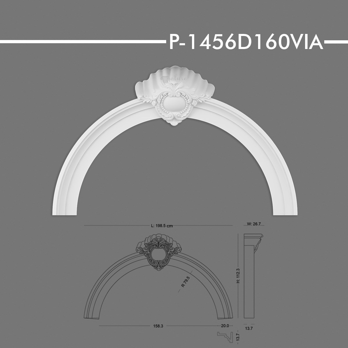 P-1456D160VIA Yuvarlak Kavis Kemer