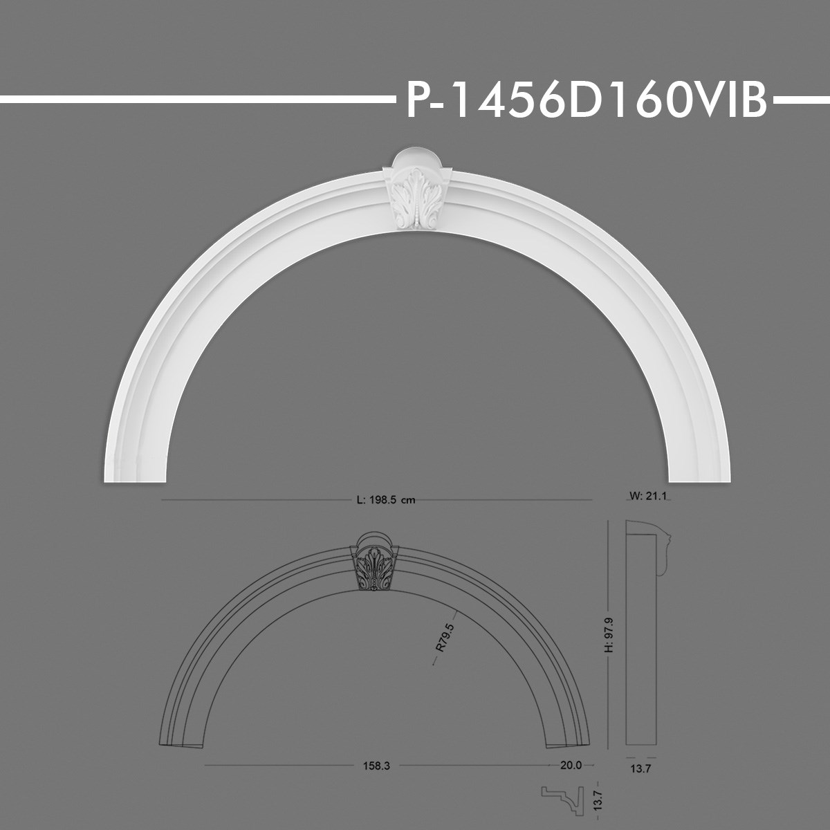 P-1456D160VIB Yuvarlak Kavis Kemer