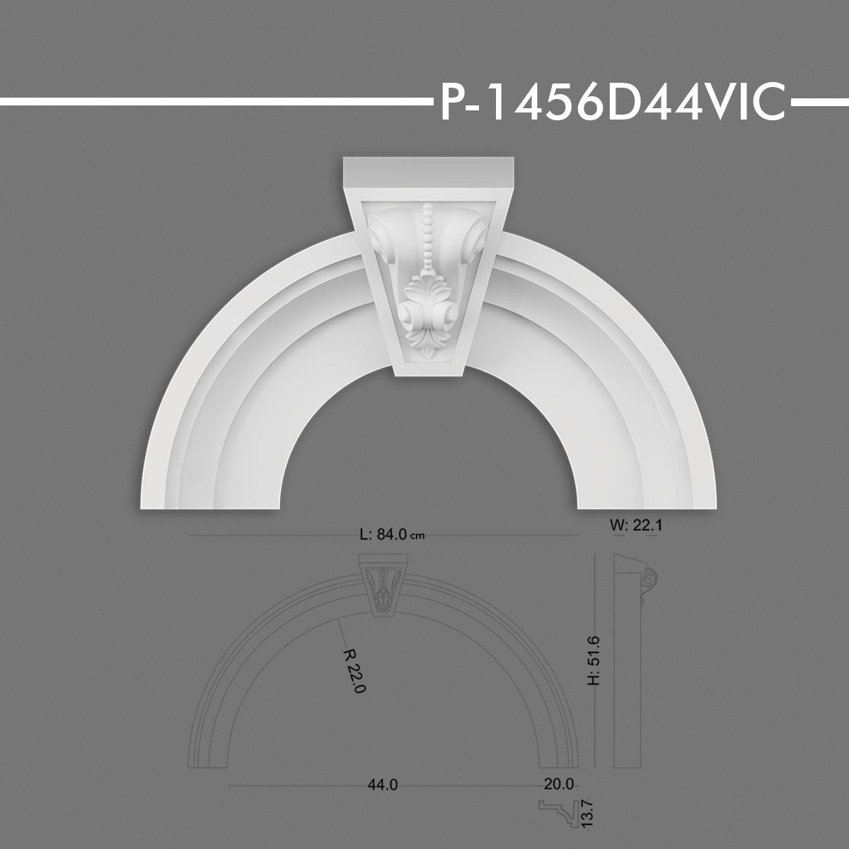 P-1456D44VIC Yuvarlak Kavis Kemer