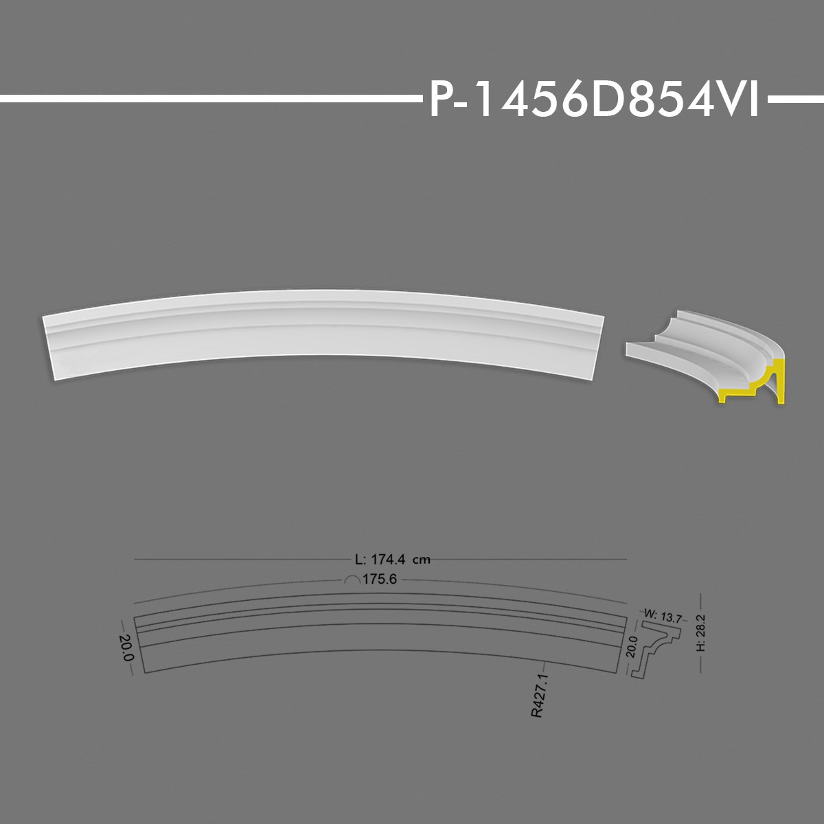 P-1456D854VI Yuvarlak Kavis Kemer