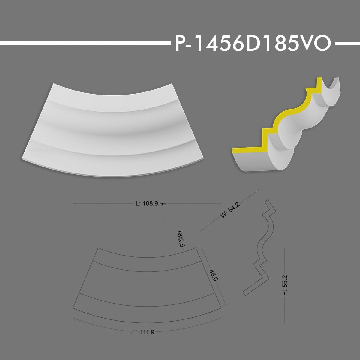 P-1460D185VO Yuvarlak Kavis Kemer
