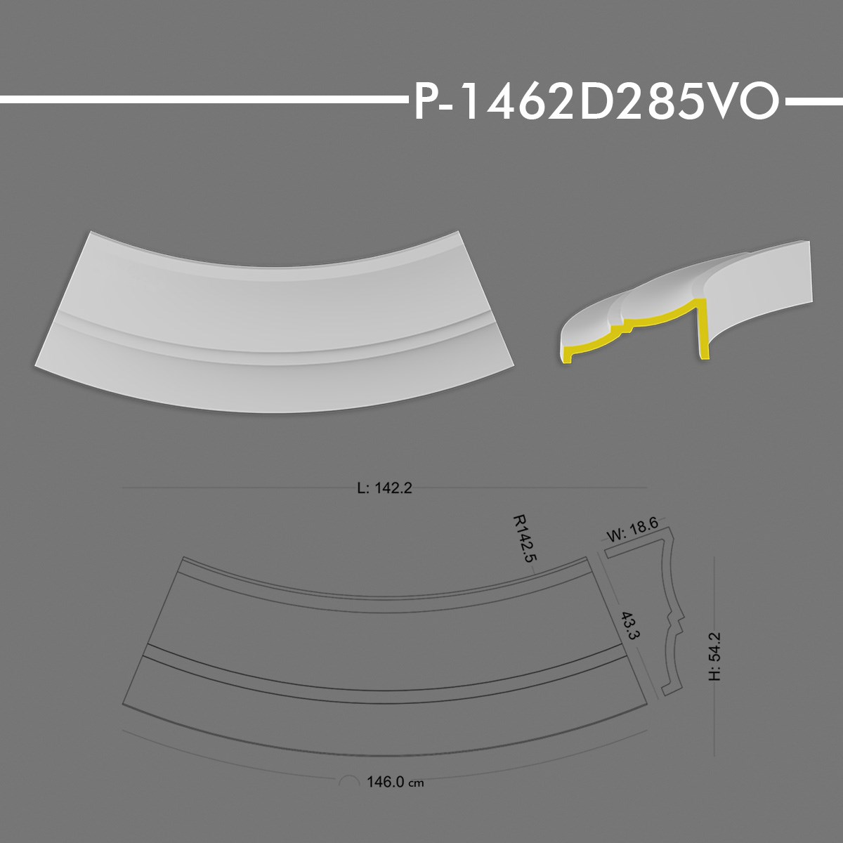 P-1462D285VO Yuvarlak Kavis Kemer