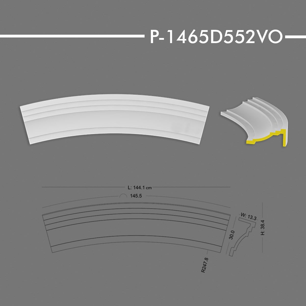 P-1465D552VO Yuvarlak Kavis Kemer