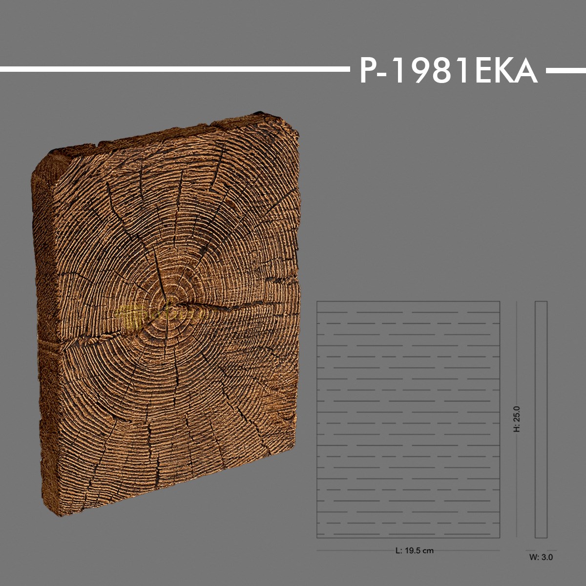 P-1981EKA Ahşap Kiriş Kapağı