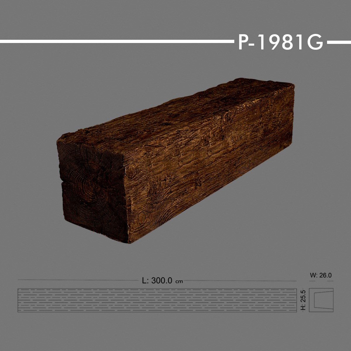 P-1981G Ahşap Kiriş