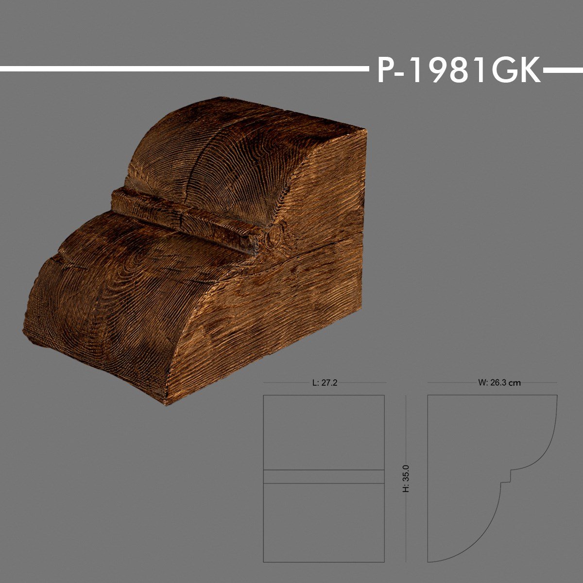 P-1981GK Ahşap Kiriş Payanda