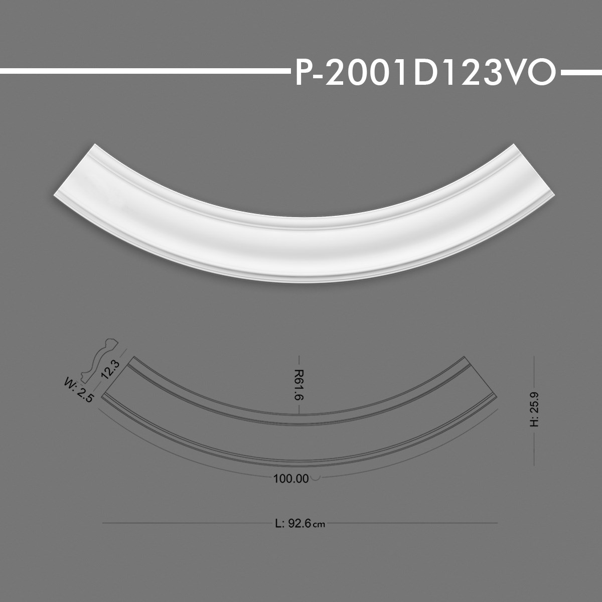 P-2001D123VO Yuvarlak Kavis Kemer