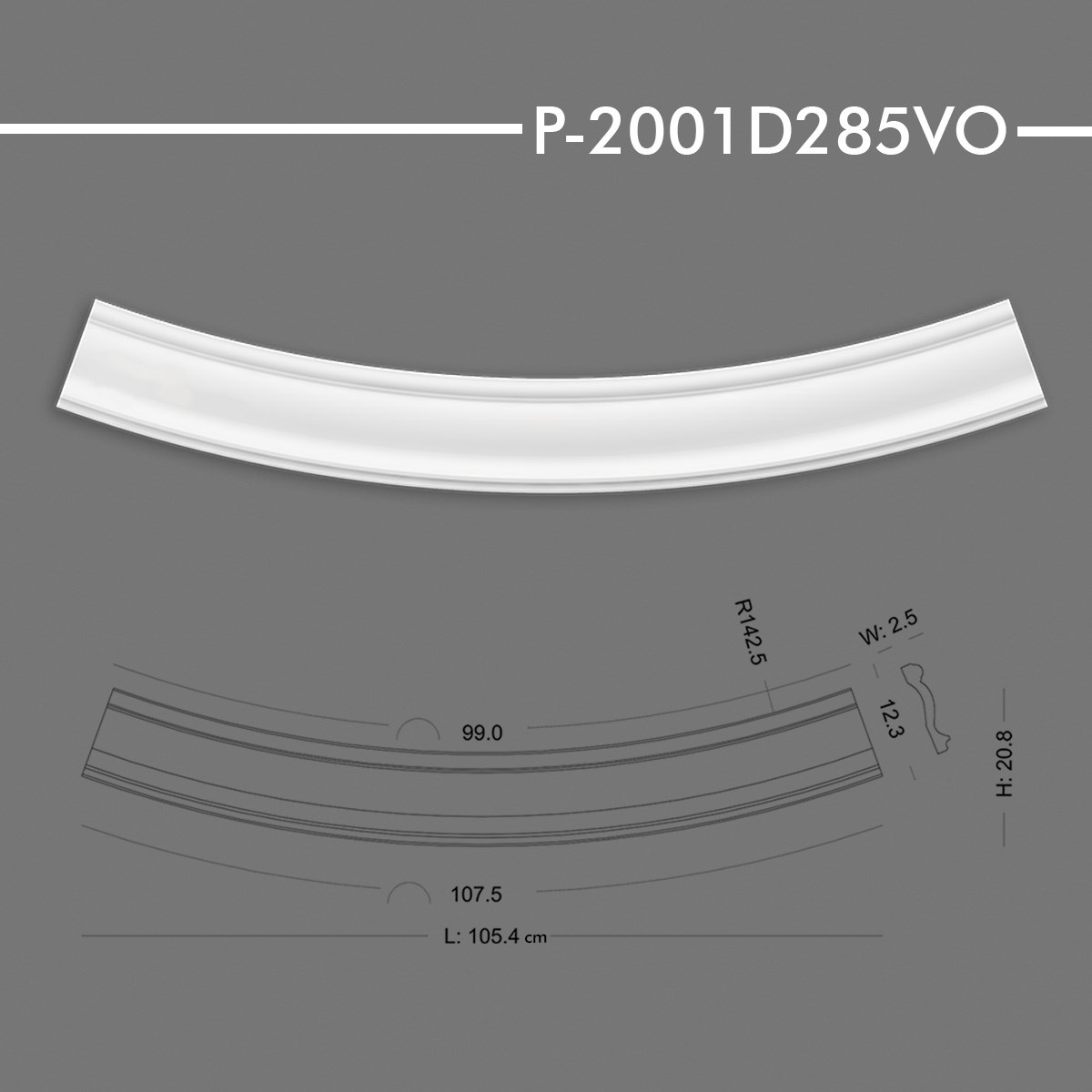 P-2001D285VO Yuvarlak Kavis Kemer
