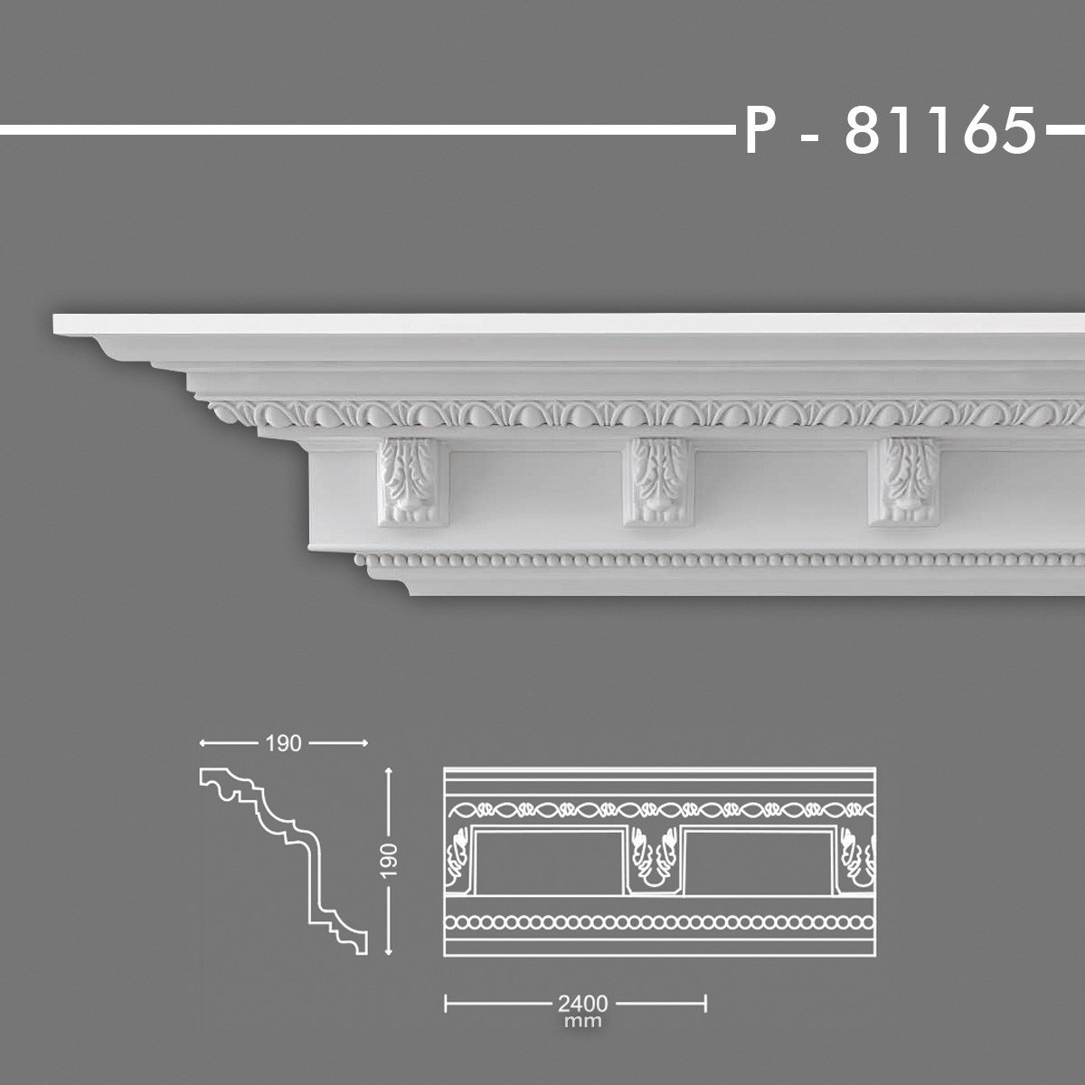 P-81165 Desenli Kartonpiyer