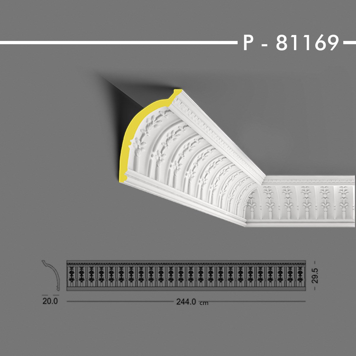 P-81169 Desenli Kartonpiyer