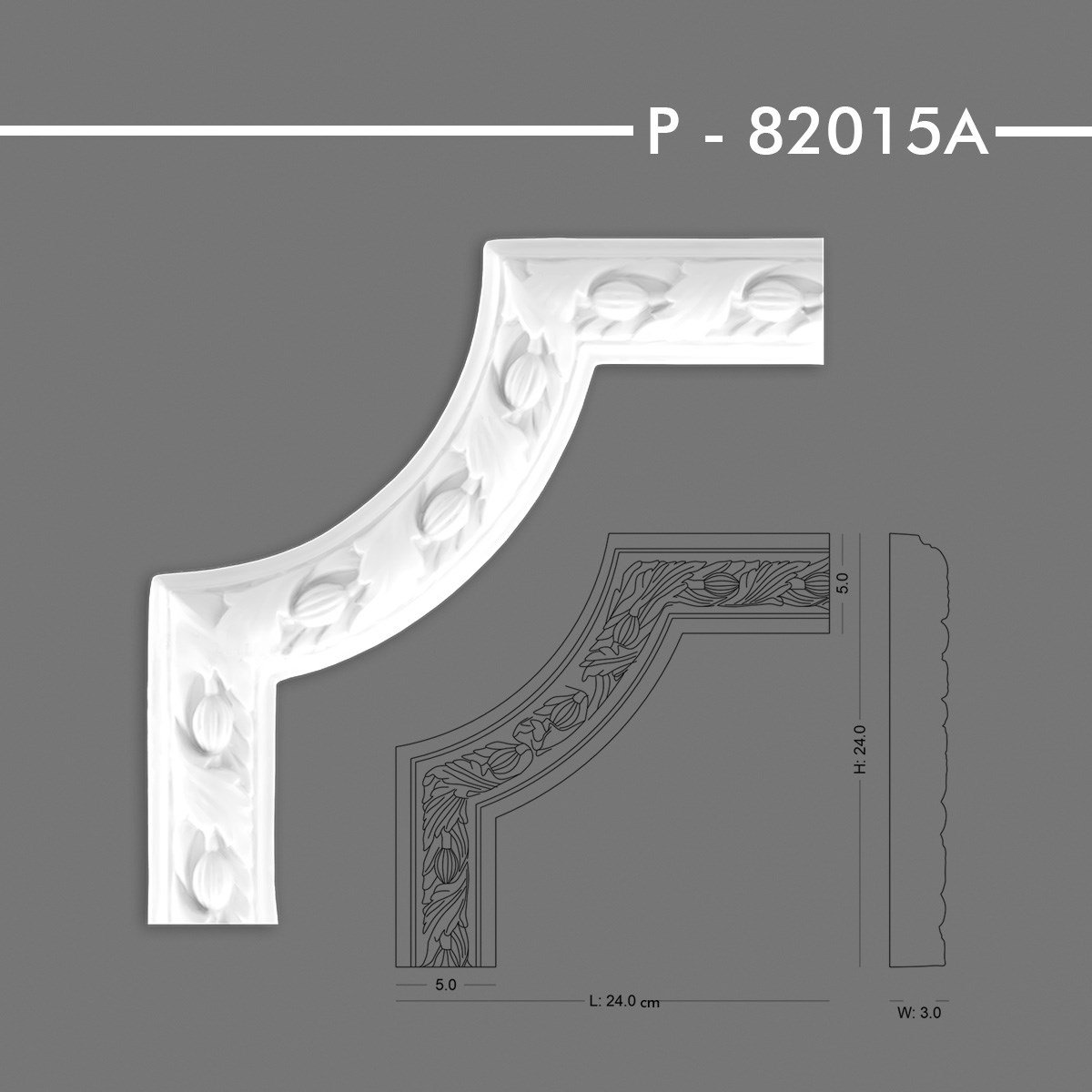 P-82015A Desenli Çıta Köşe