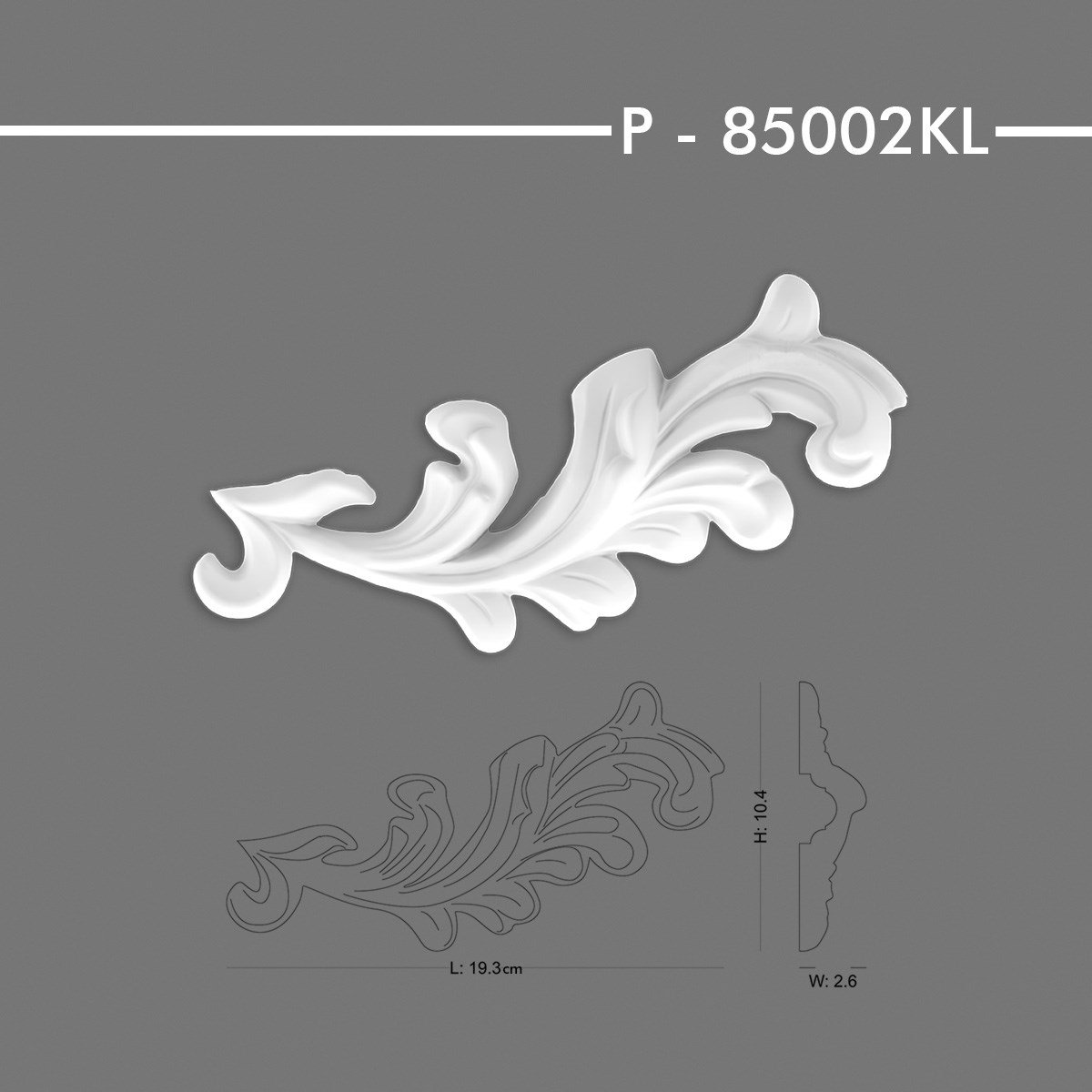 P-85002KL Desenli Çıta Köşe