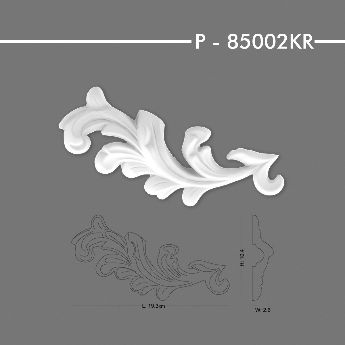 P-85002KR Desenli Çıta Köşe