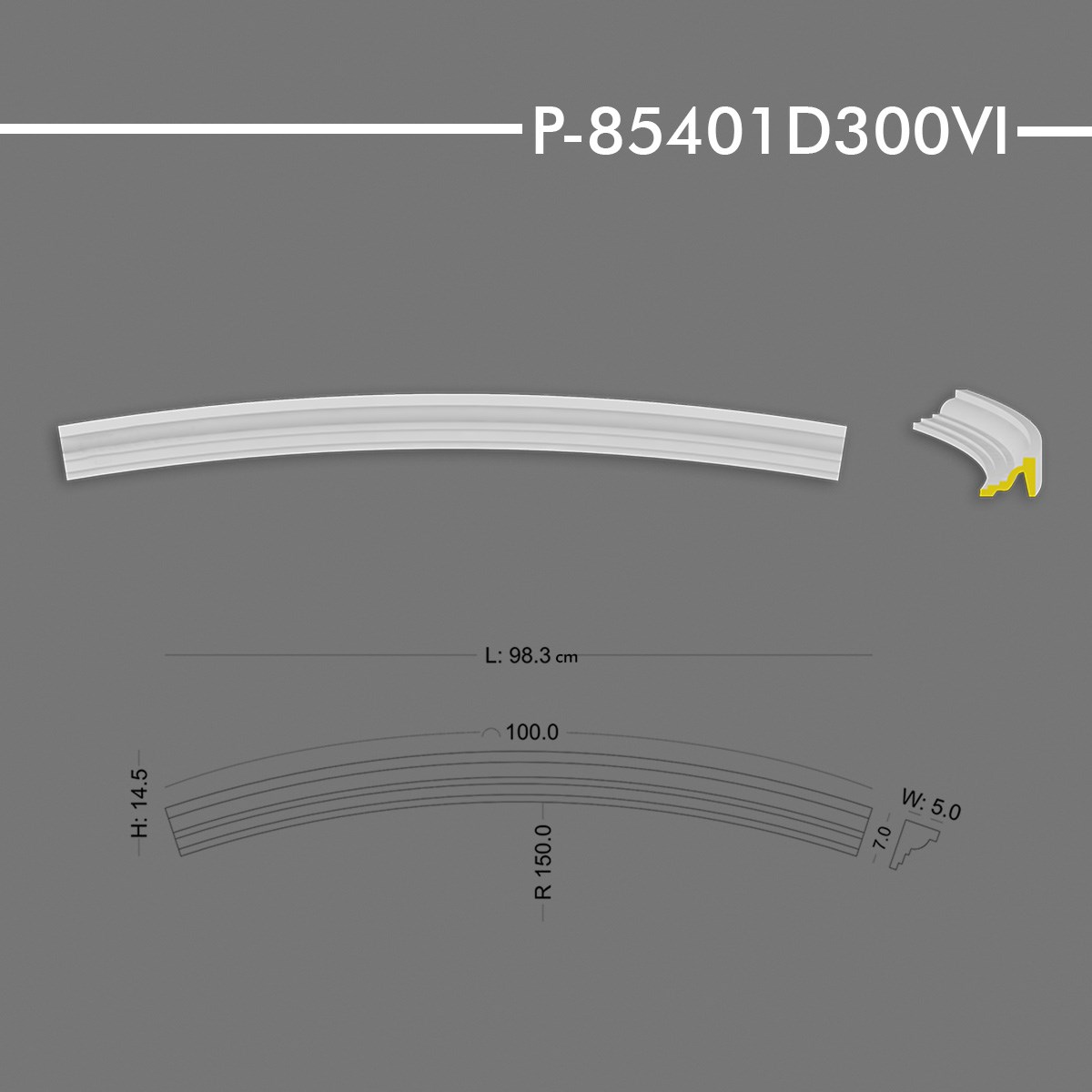 P-8501D300VI Yuvarlak Kavis Kemer
