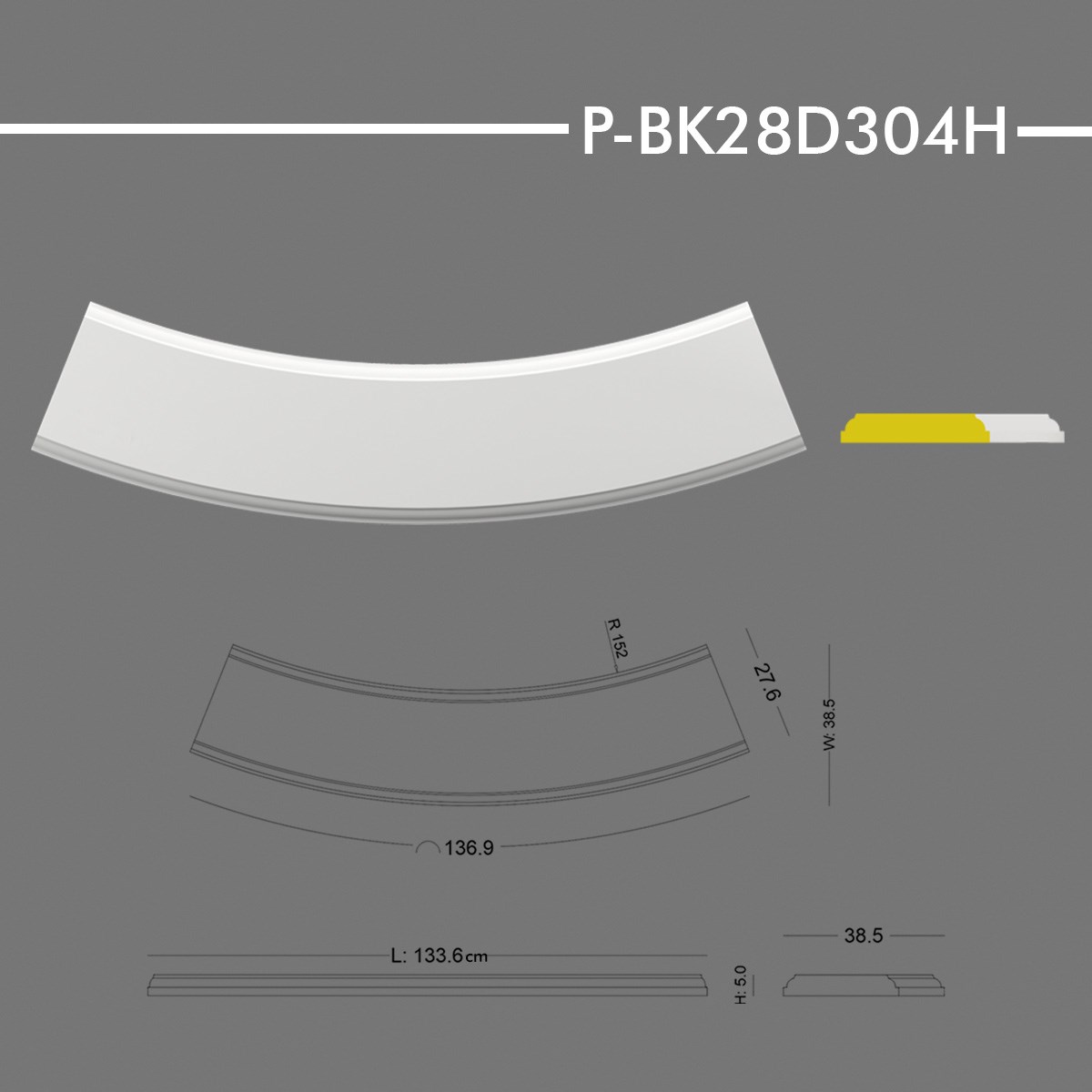 P-BK28D304H Küpeşte