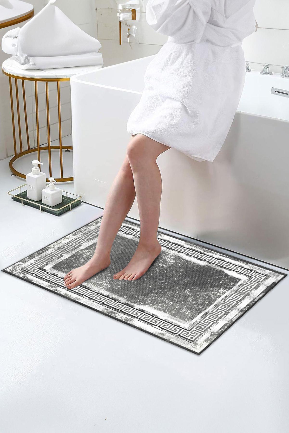 Kaymaz Taban, Yıkanabilir Lavabo Önü Paspası, Banyo Paspası, Duşakabin Önü Paspası (19)
