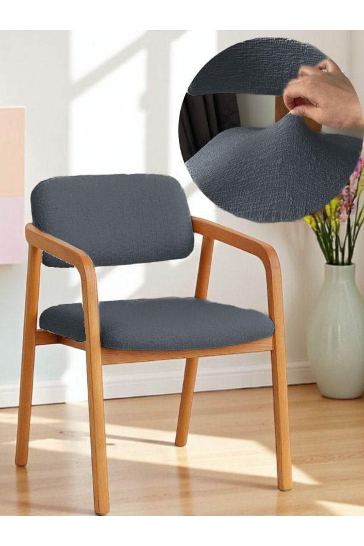 Lastikli Likralı Sandalye Kılıfı Esnek Viyana Sandalye Örtüsü Likralı Minder Kılıfı(60x70) (40x70)