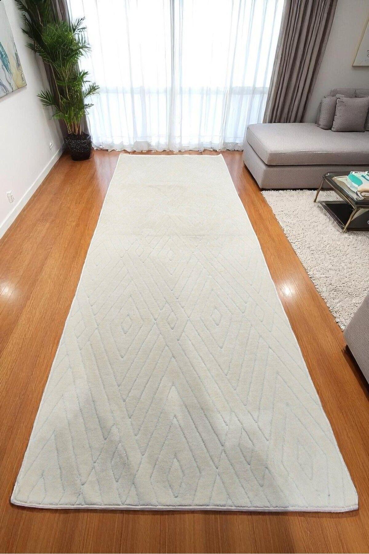 Yıkanabilir pamuklu İskandinav Tarzı Premium Puffy Peluş Yolluk – Salon ve Koridor Halısı (72)