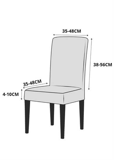 streçli lastikli likralı esnek sandalye örtüsü dalgalı desen jakarlı sandalye kılıfı (6LI)
