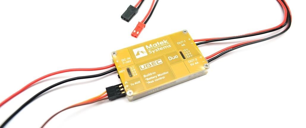  Mateksys UBEC DUO, 4A/5~12V & 4A/5V