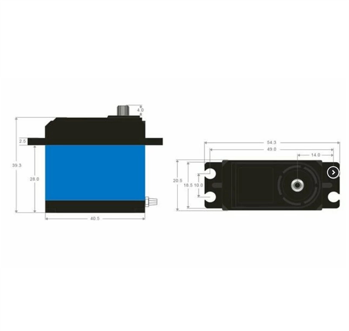 Power HD  LW30MG  4.8-7.2V 30KG  Su Geçirmez Metal Dişli Servo 