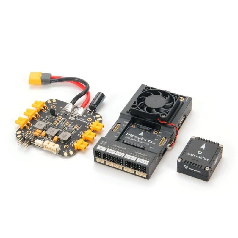 OTOPİLOTLARHOLYBRO Holybro Pixhawk RPi CM4 Baseboard + Pixhawk 6X Otopilot Uçuş Kontrol Kartı Flight Controller + PM03D Power Module