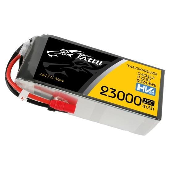 TATTU 30000mAh 22.2V 25C 6S1P LiPo BataryaLiPo BataryalarTATTUTATTU 23000mAh 22.8V 25C 6S1P HV LiPo Batarya