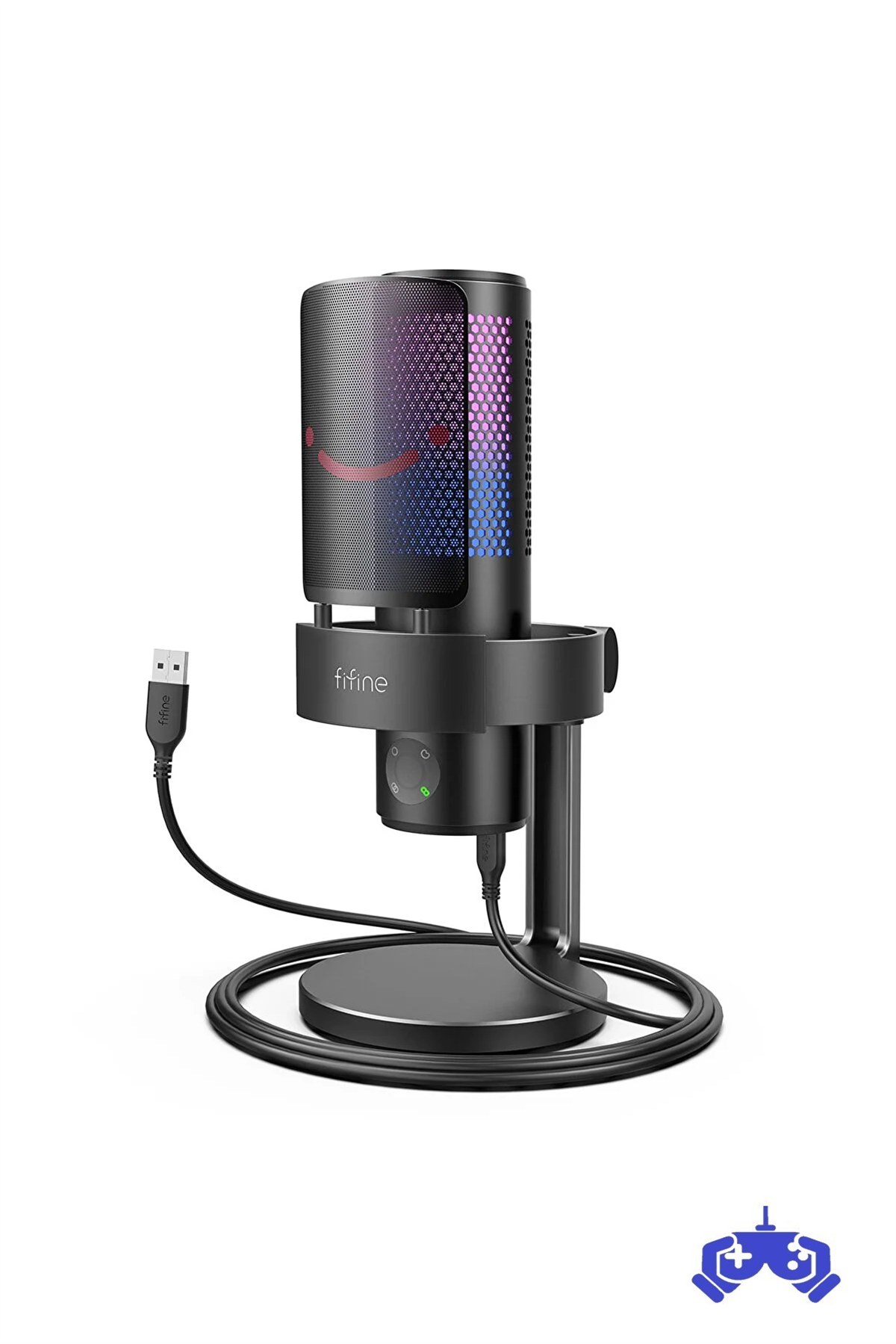 Fifine Ampligame A9 RGB USB Mikrofon Yayıncı ve Oyunculara Özel Bilgisayar Mikrofonu