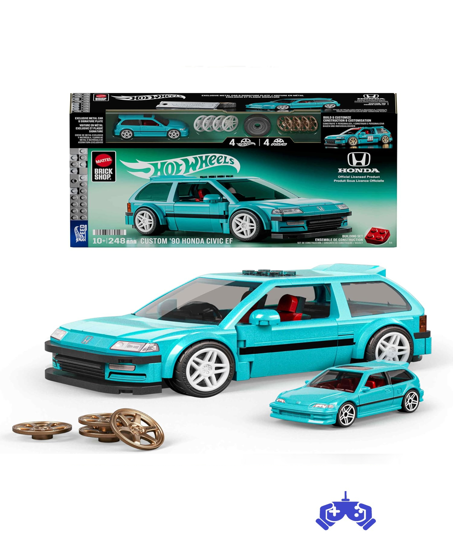 Mattel Brick Shop Hot Wheels Speed Serisi '90 Honda Yeni, JHF62